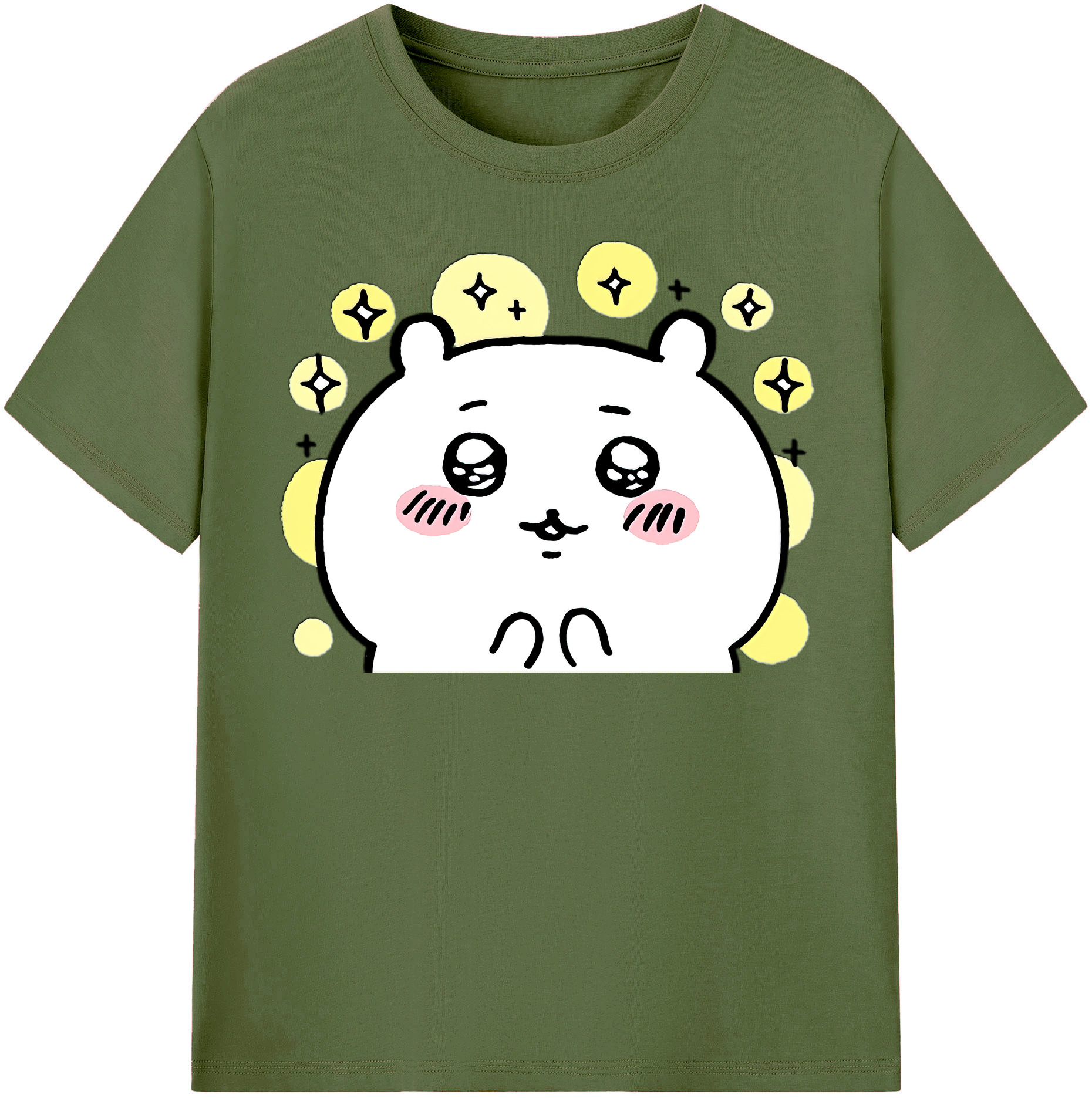 （画像用） ちいかわ ちいかわ Chii-kawa chiikawa 綿100％半袖Tシャツ（フロントプリント）